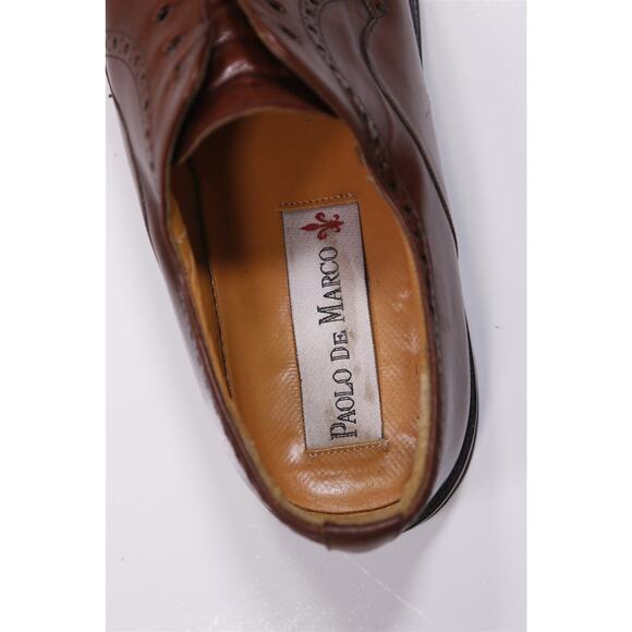 Paolo De Marco Brown Captoe Oxford Leather Dress Shoes 10.5 M main image 5